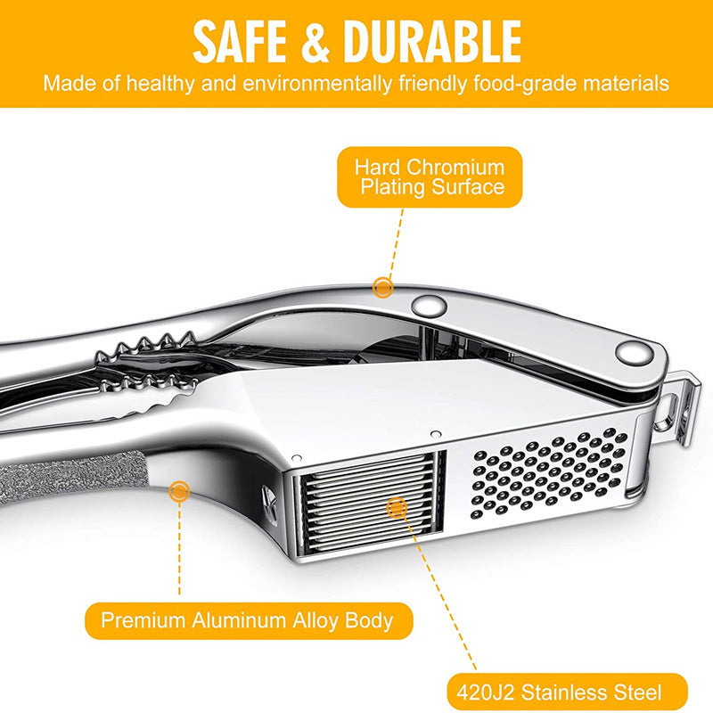 Two-in-One Multifunctional Garlic Press
