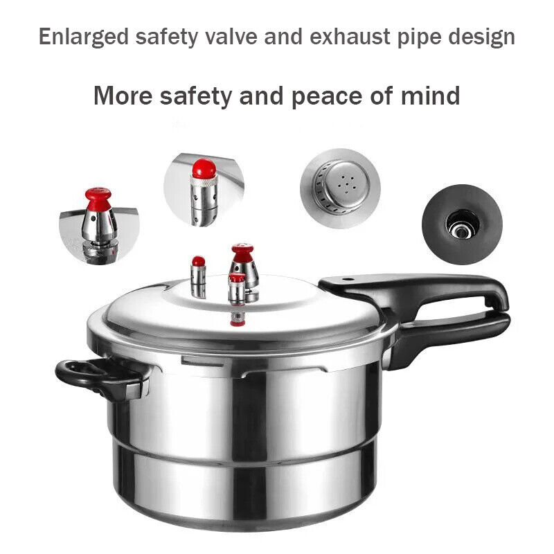 7L Aluminum Pressure Cooker with Dual Handles